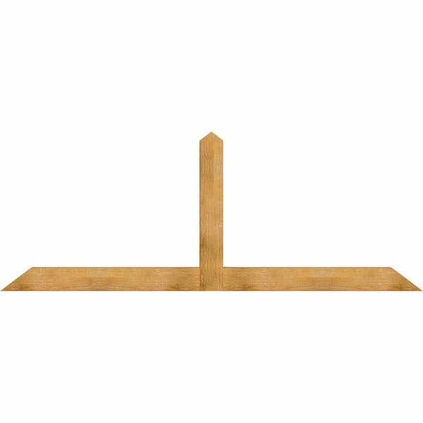 Ekena Millwork Portland Rough Sawn Timber Gable Bracket, Western Red Cedar, 108"W x 40"H x 4"D x 6"F, 9/12 Pitch GBW108X40X0406POR00RWR - main